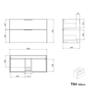 Duravit wastafel met wastafelonderkast TIM 100 cm