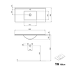Badmeubelset TIM 100 cm met wastafel