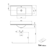 Badmeubelset TIM 100 cm met wastafel