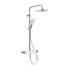Duravit douchesysteem met thermostaat en glazen planchet