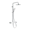 Duravit douchesysteem met thermostaat en glazen legger