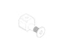 Bevestigingsset voor wandcloset en wandbidet