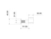 Bevestigingsset voor wandcloset en wandbidet