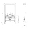 Wand-bidet voorwandelement G30013A