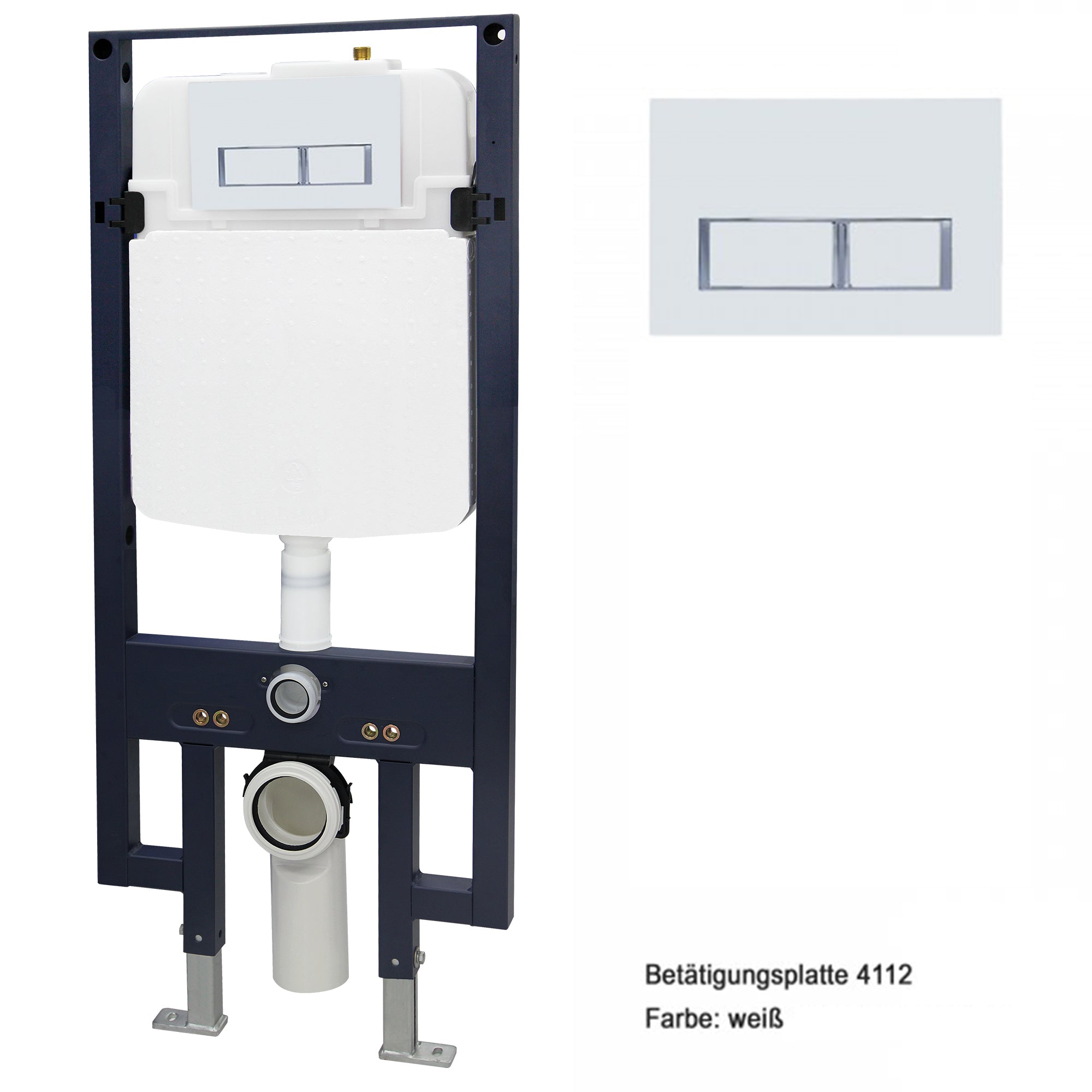 WC totaalpakket 42: WC B-8030R in zwart mat en soft-close zitting