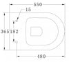 Compleet WC-pakket 46: WC B-8030R Zwart mat