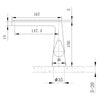 Mengkraan voor wastafel of waskom NT7320 watervaleffect