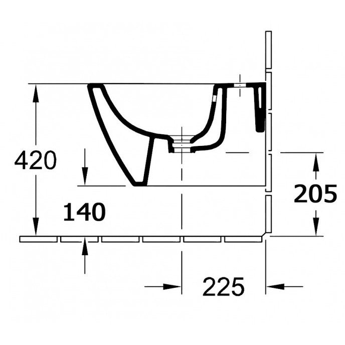 Wand-hangbidet BH101