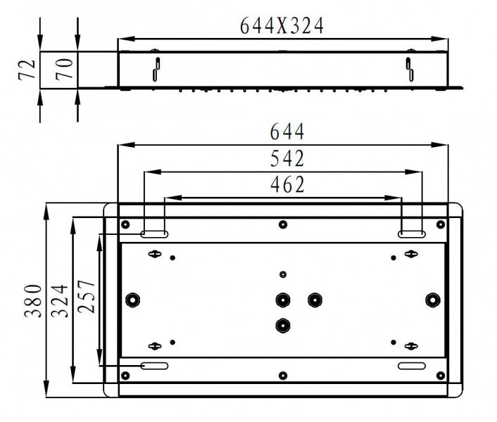 XXL inbouw douchekop DPG5030 