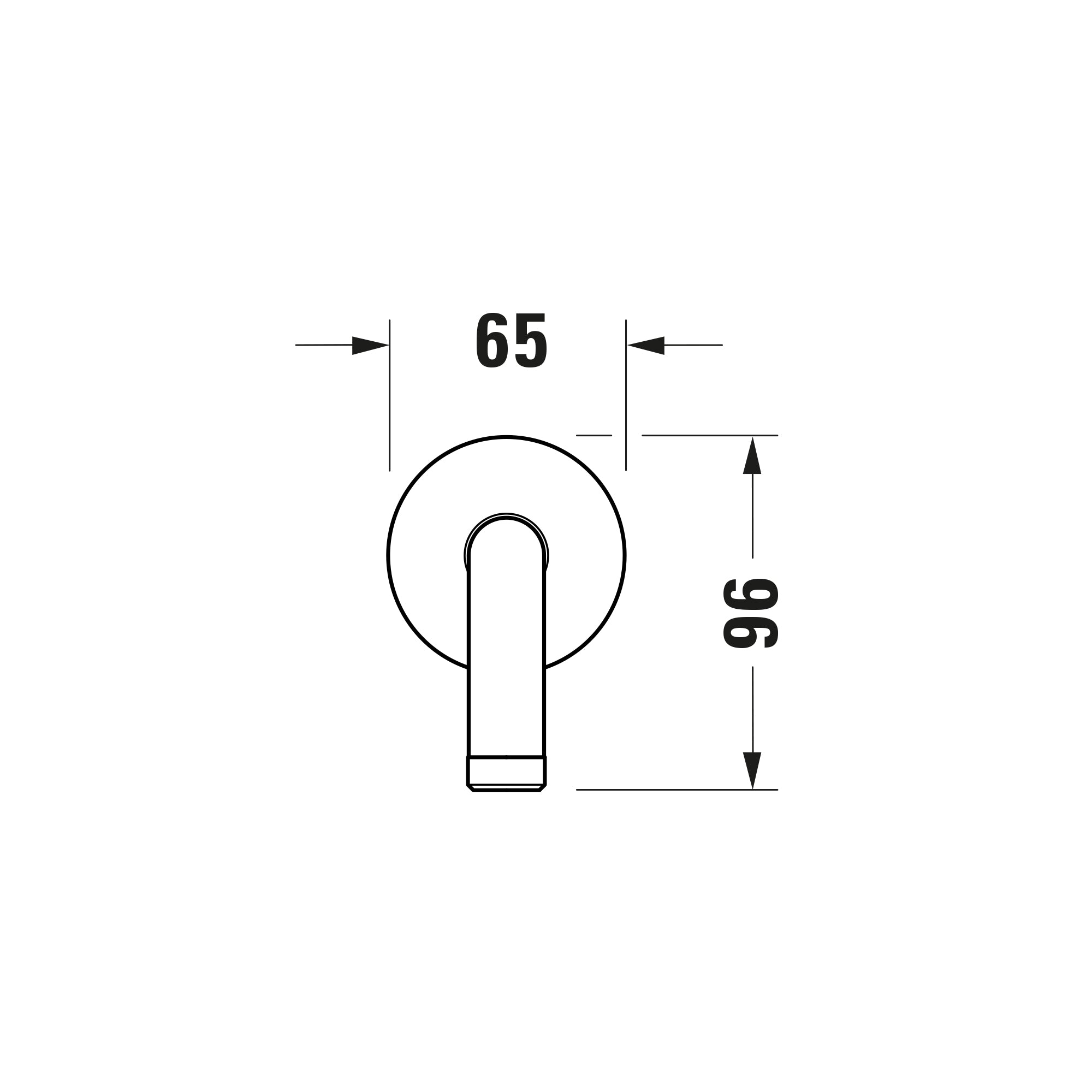 Duravit Tulum inbouw douchekraan met regendouche 