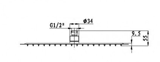 Douchecombinatie met thermostaat SEDAL - 8921B Basic