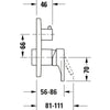 Duravit Tulum inbouw douchemengkraan