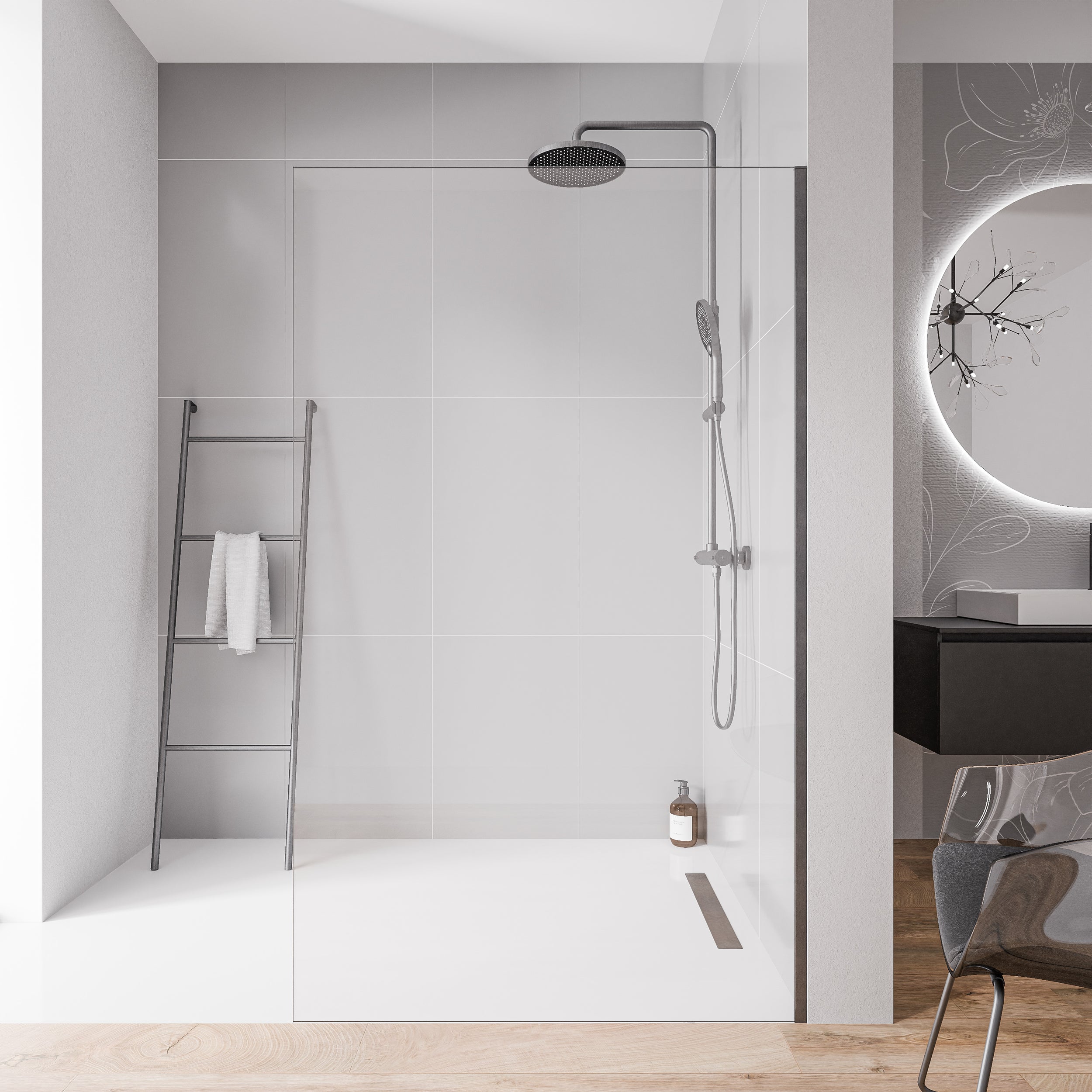 Inloop 10 mm Nano helder glas EX102