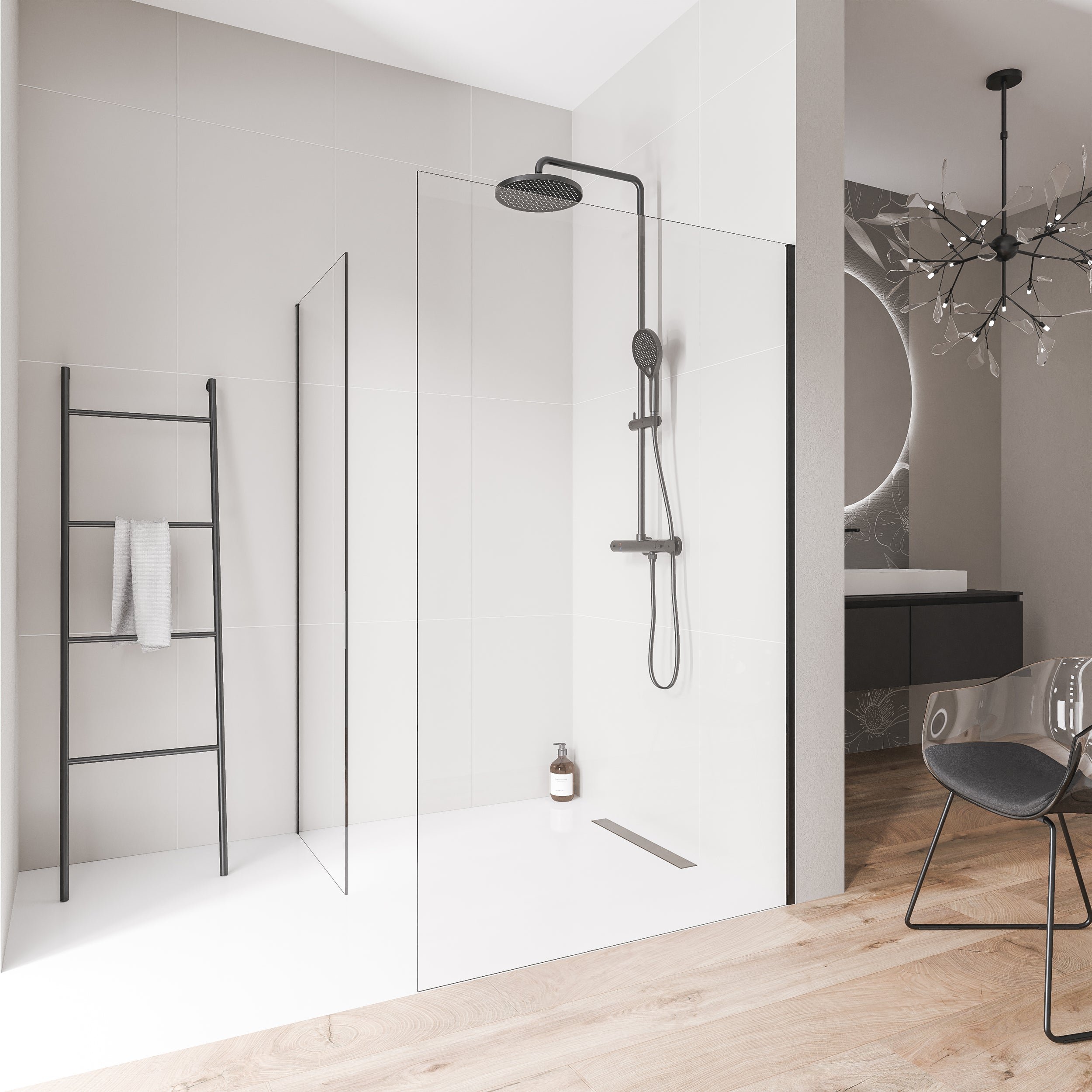 Inloop 10 mm Nano helder glas EX102