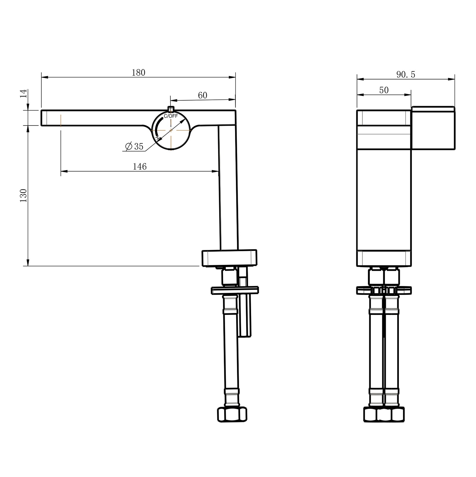 Mengkraan voor wastafel of waskom NT3110C